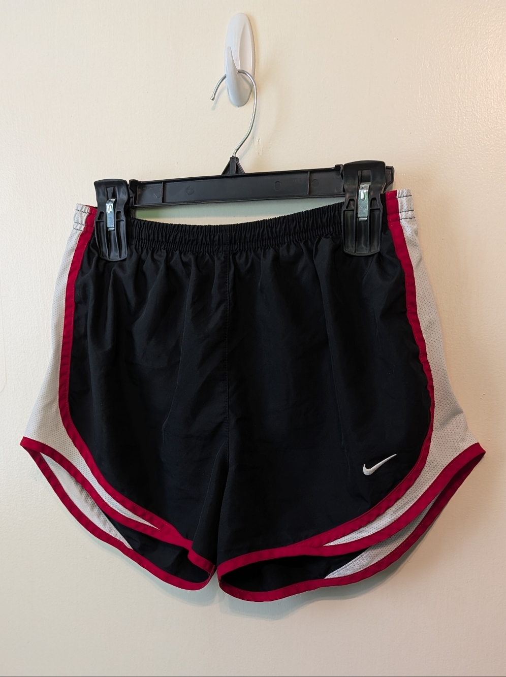 Nike Women's Black Running Shorts with Maroon Trim